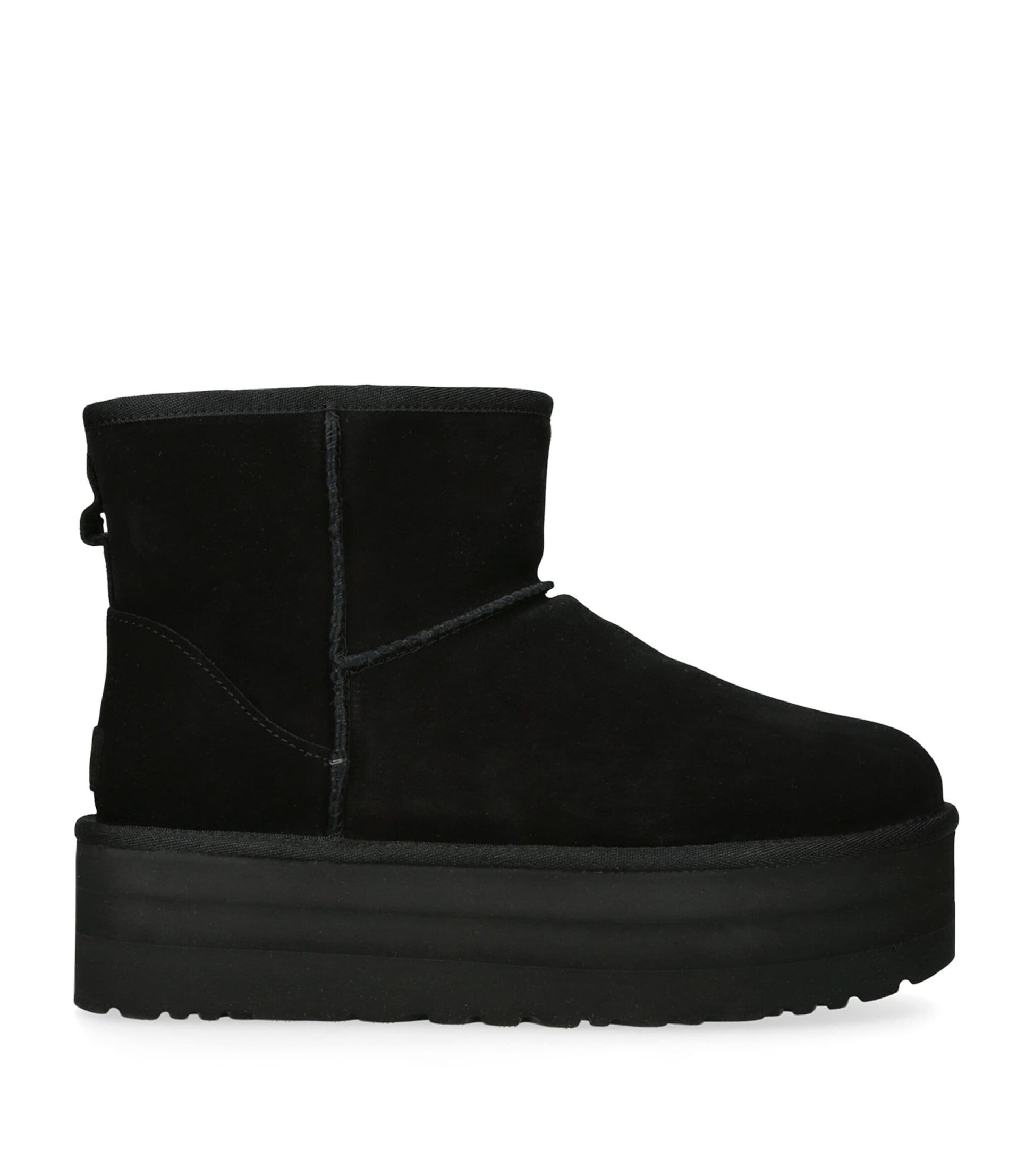 Black Suede Classic Mini Platform Boots