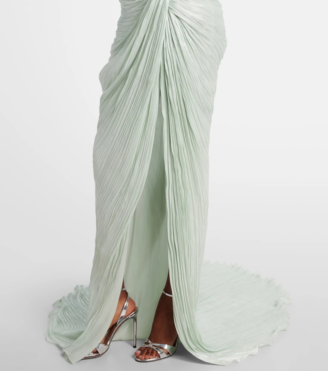 Marmar Halim - Draped off-shoulder corset gown