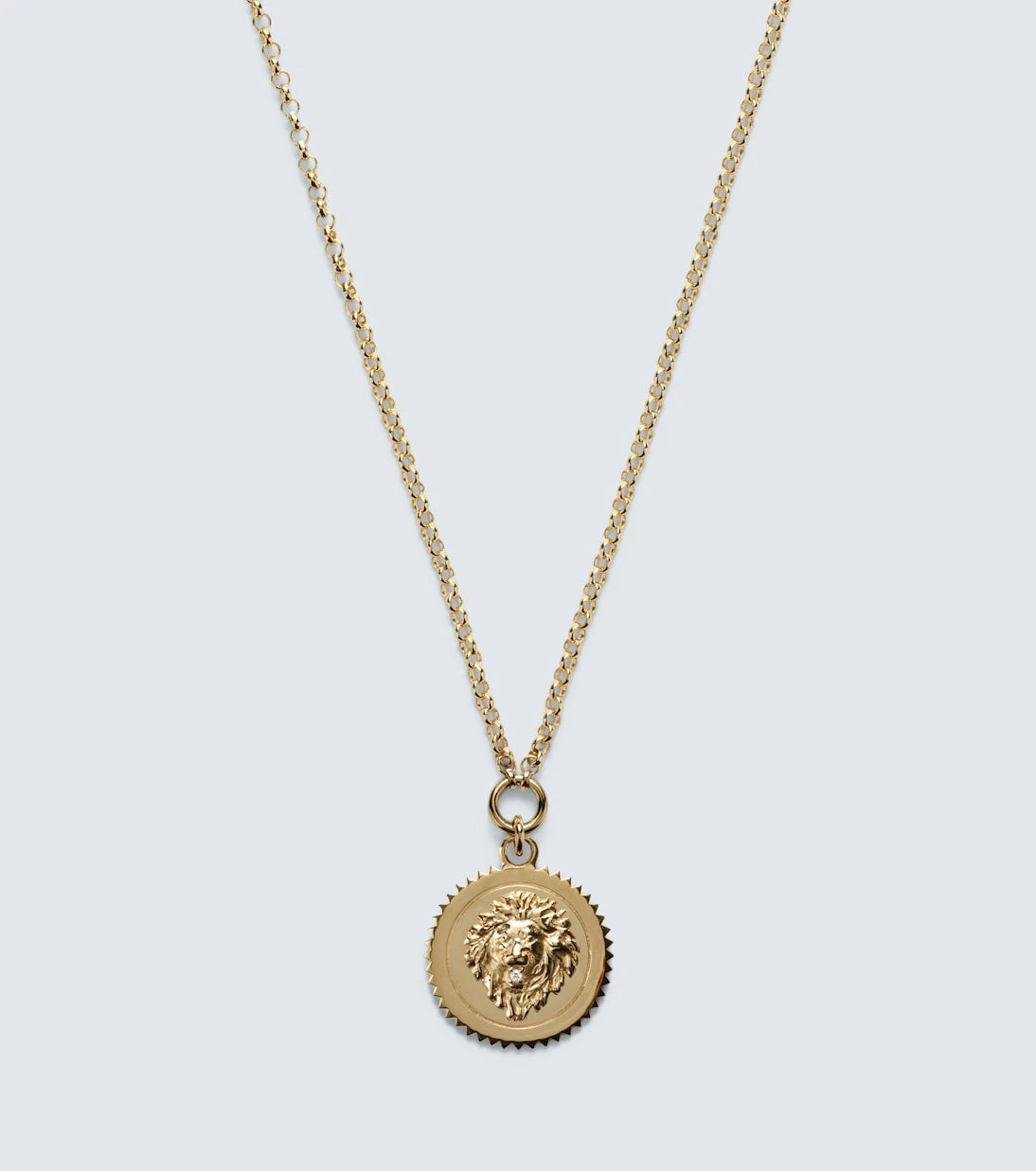 FoundRae - Strength Small 18kt gold pendant necklace with diamond