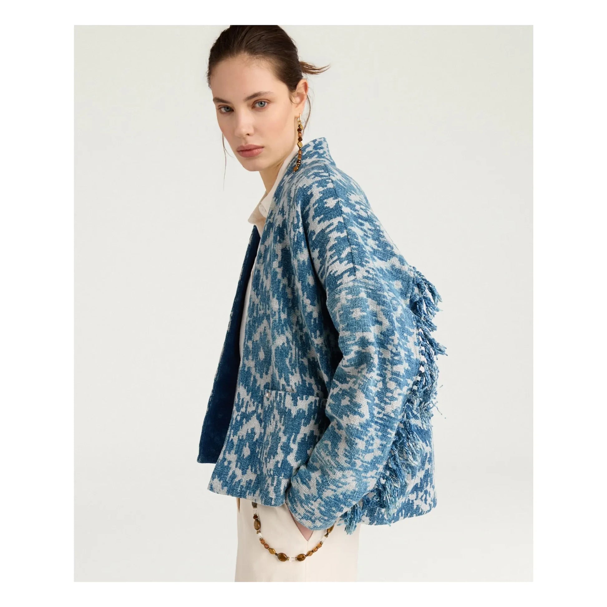Momoni - Ara Cotton Jacket | Blue