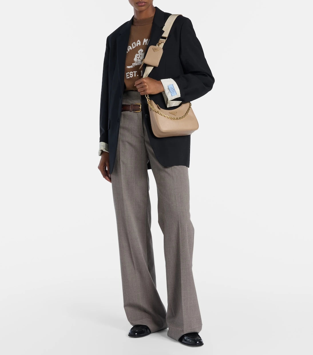 Prada - حقيبة كتف Re-Edition 2005 الجلدية