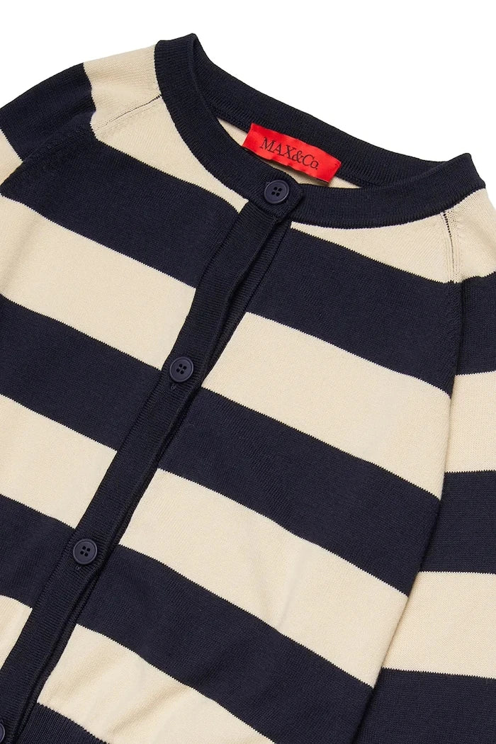 Детска памучна жилетка MAX&Co. MAXK25F KNITWEAR