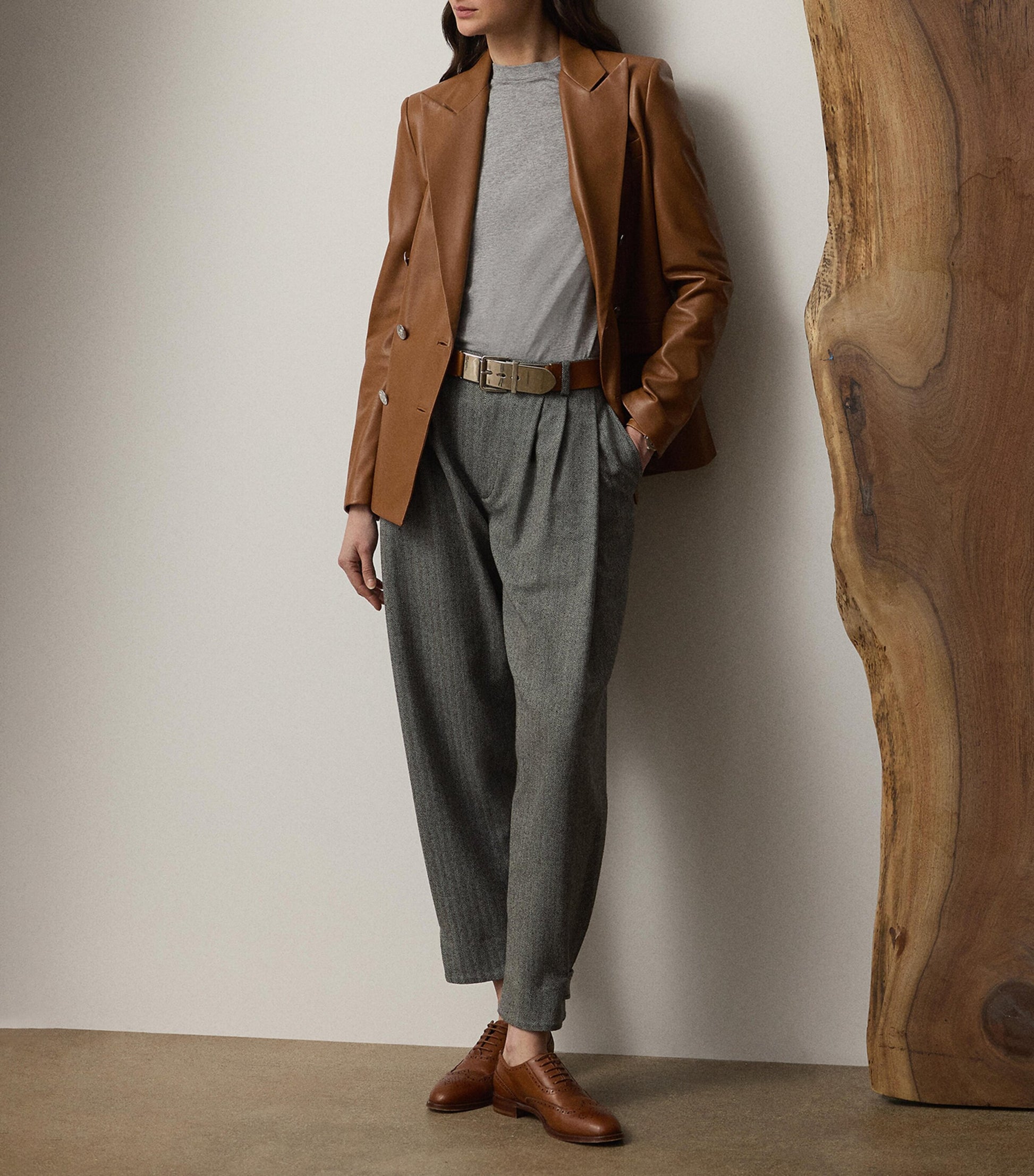 Grey Cotton Hallie T-Shirt