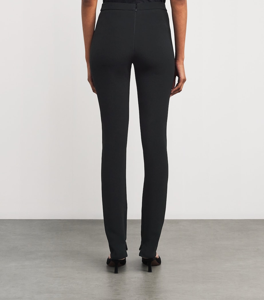 Stella McCartney Black Zipped Skinny Leggings