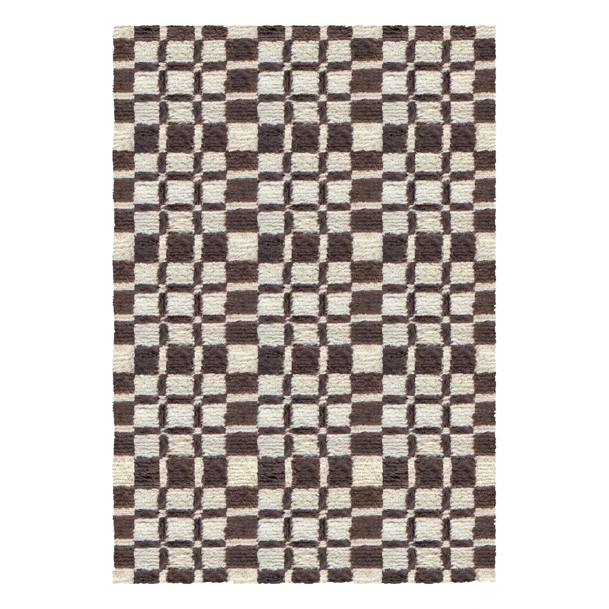 Layered - Chestnut wool rug, Evelina Kroon | Brown
