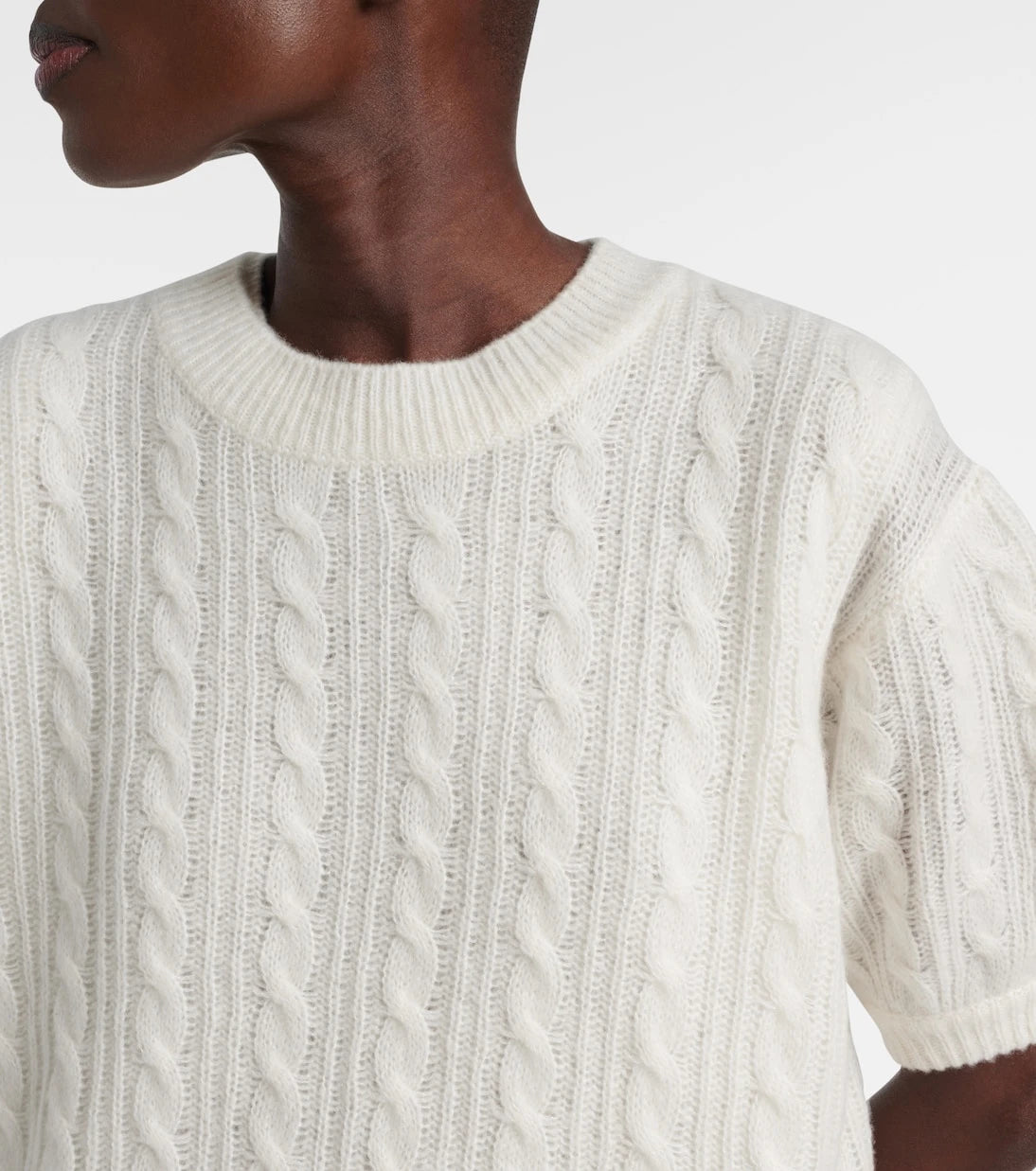 Lisa Yang - Kenzie cable-knit cashmere and silk sweater