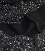 Black Sequin Off-The-Shoulder Gown