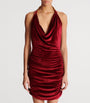 Balmain Red Velvet Mini Dress
