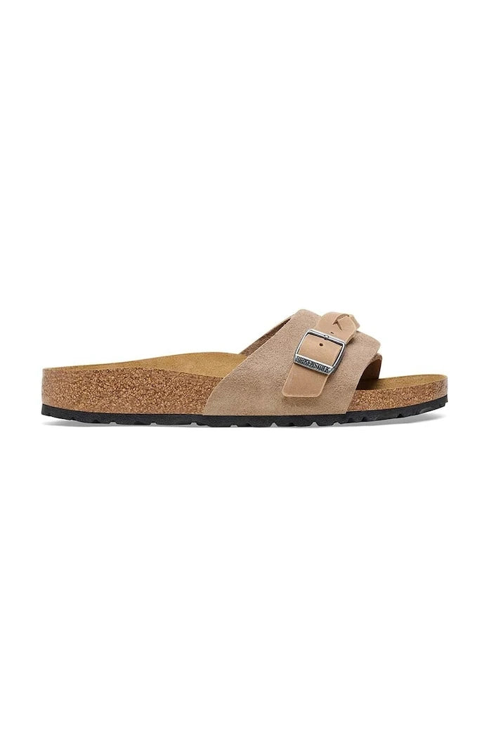 Велурени чехли Birkenstock Oita