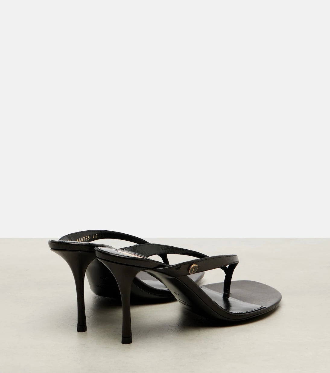 Saint Laurent - Sue leather thong sandals