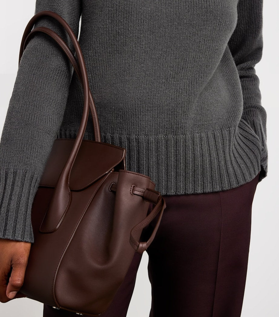 Green Wool-Cashmere Sweater