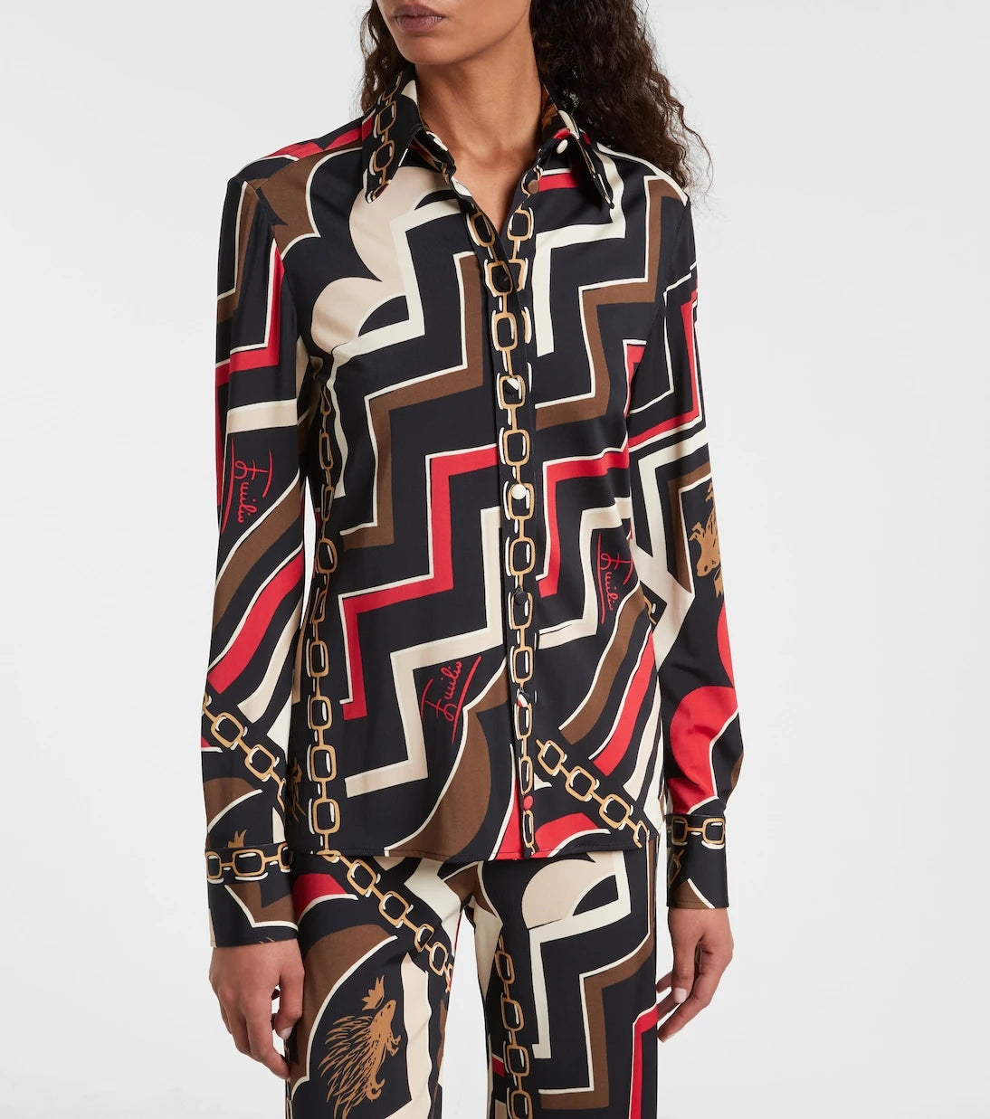 Pucci - Istrice satin jersey shirt