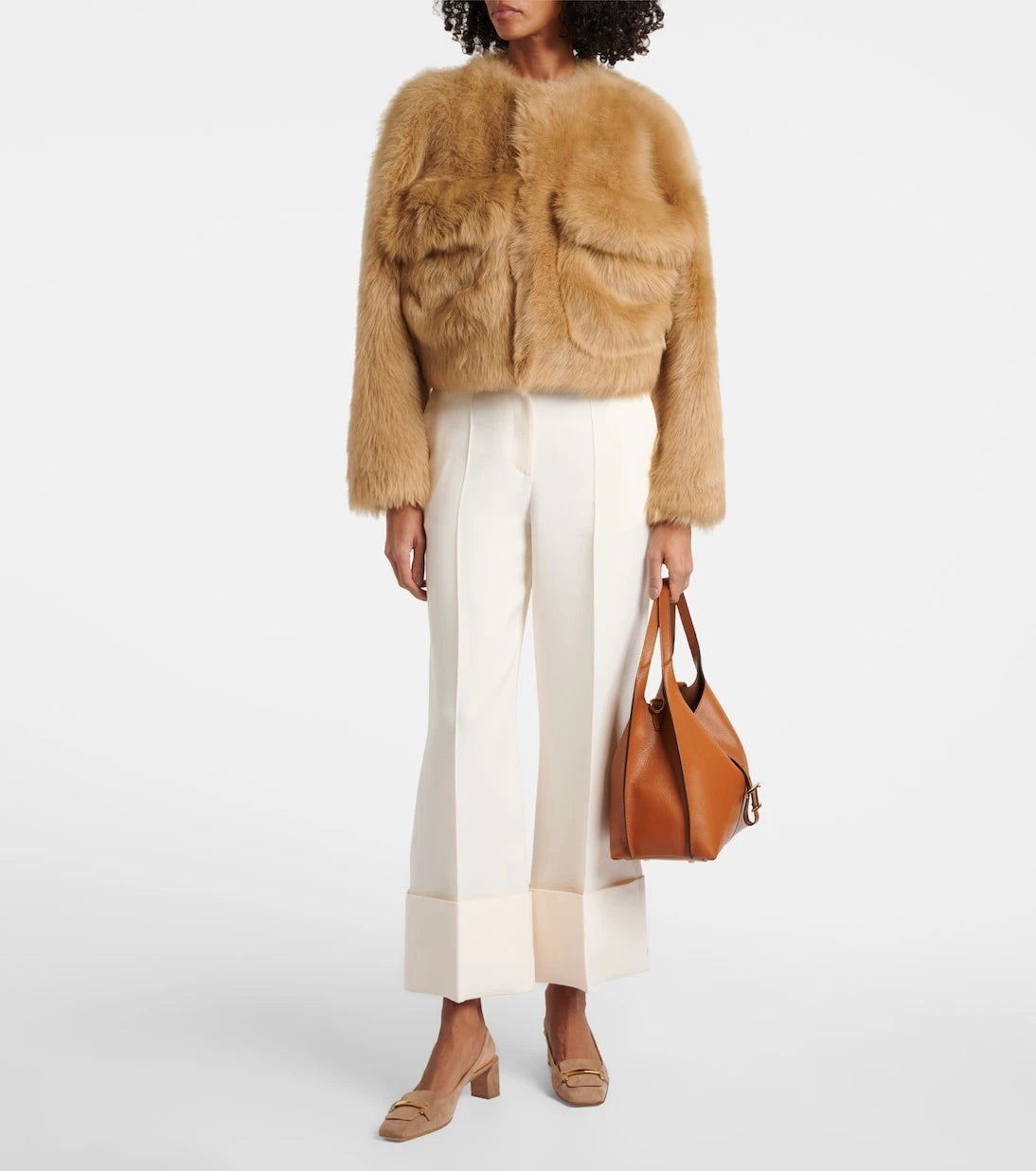 Tod's - 50 suede slingback pumps