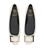 Ivory Patent Trompette Ballet Flats