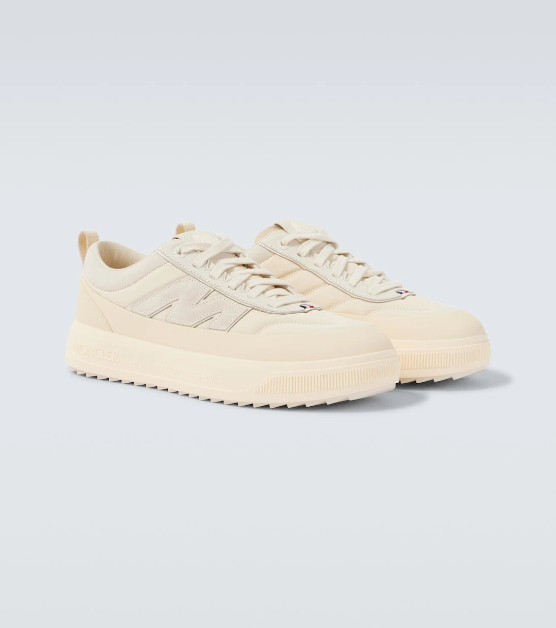 Moncler - Monpulse Altive leather-trimmed sneakers