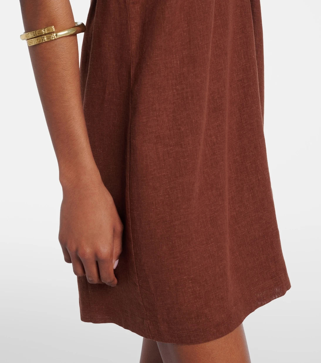 ViX Paula Hermanny - Astera halterneck linen-blend minidress