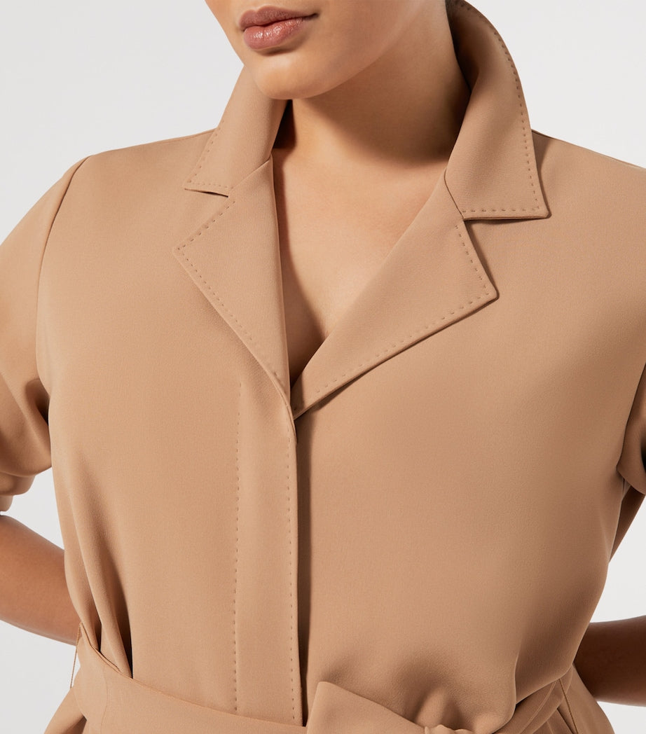 Beige Cady Pomezia Midi Dress