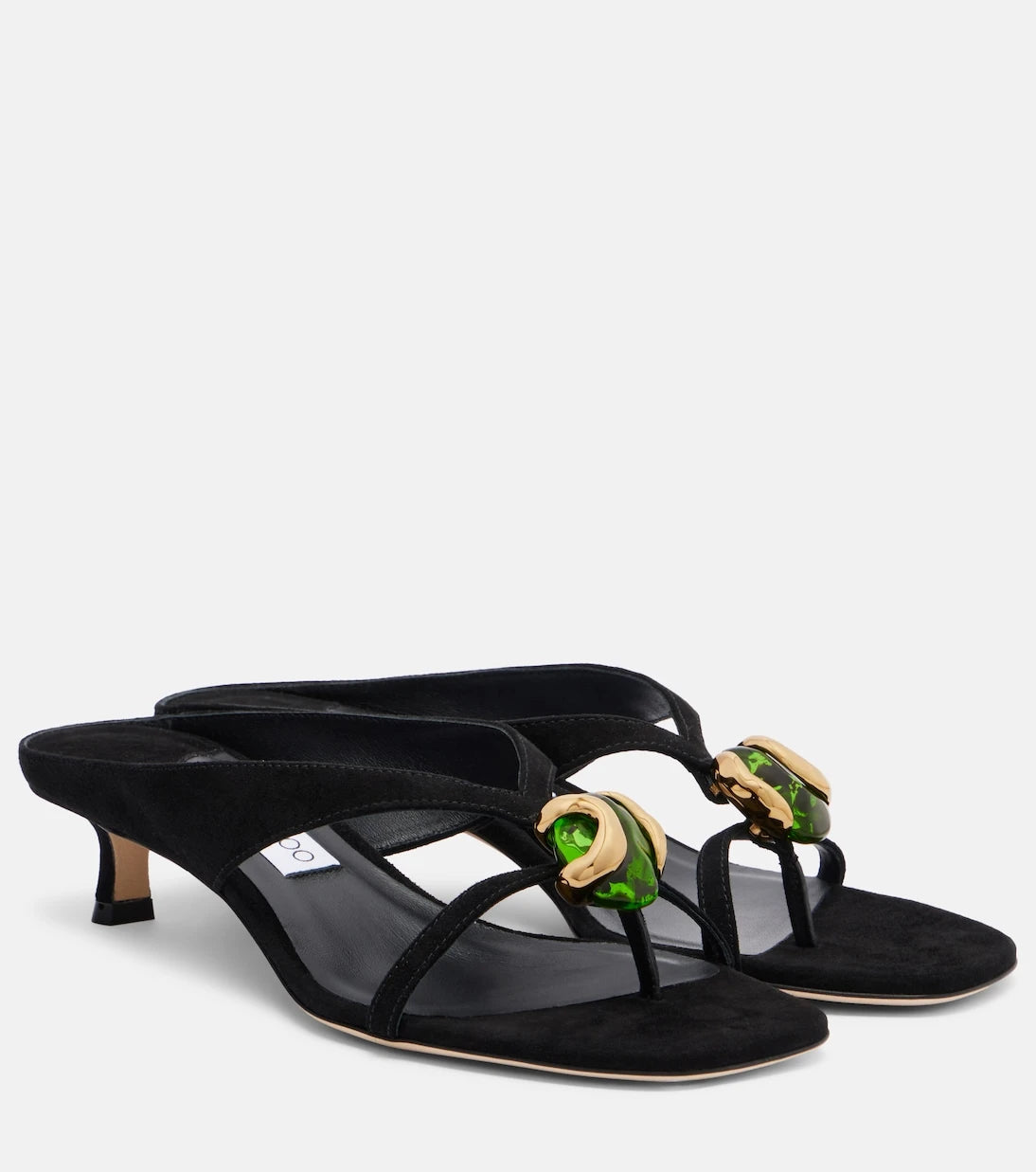 Jimmy Choo - Emeri Stone embellished thong sandals