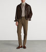 Brown Leather Flight Jacket