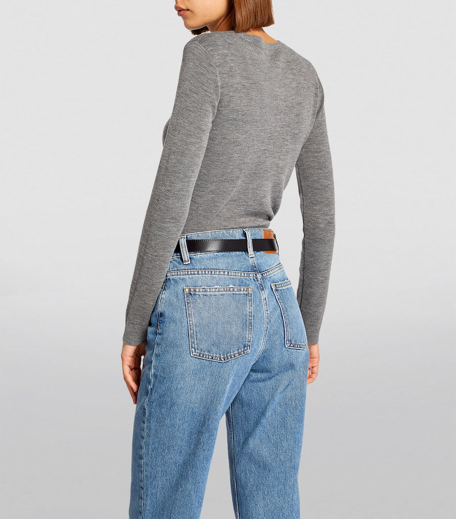 Claudie Pierlot Black Leather Belt