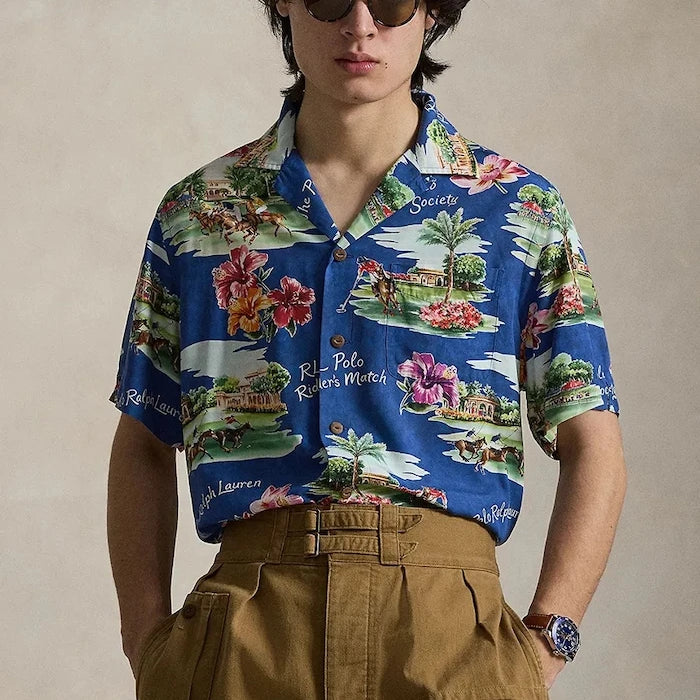 Polo Ralph Lauren риза мъжка от вискоза