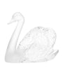Lalique Crystal Swan Head Up Sculpture
