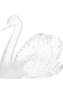 Lalique Crystal Swan Head Up Sculpture