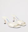 Jimmy Choo White Skye 70 Leather Mules