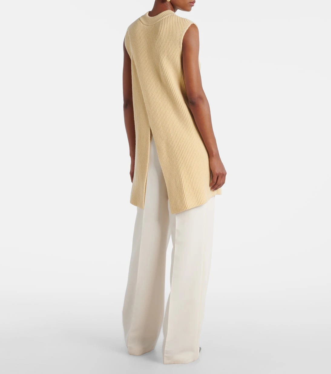 Jil Sander - Oversized ribbed-knit wool vest