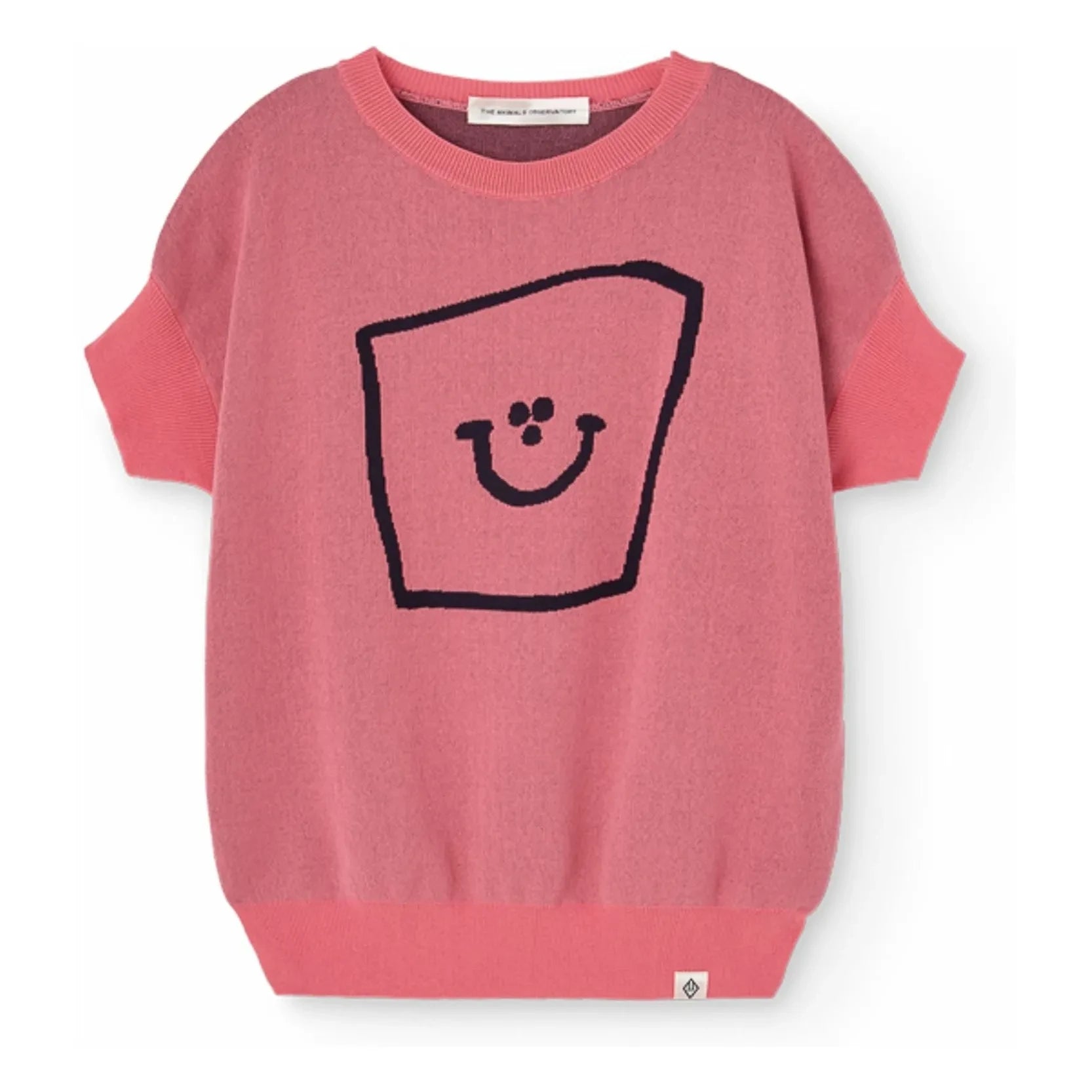 The Animals Observatory - Bat Short Sleeve Sweater | Pink