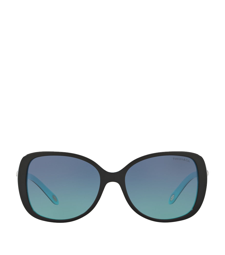 Tiffany & Co. Black Round Sunglasses