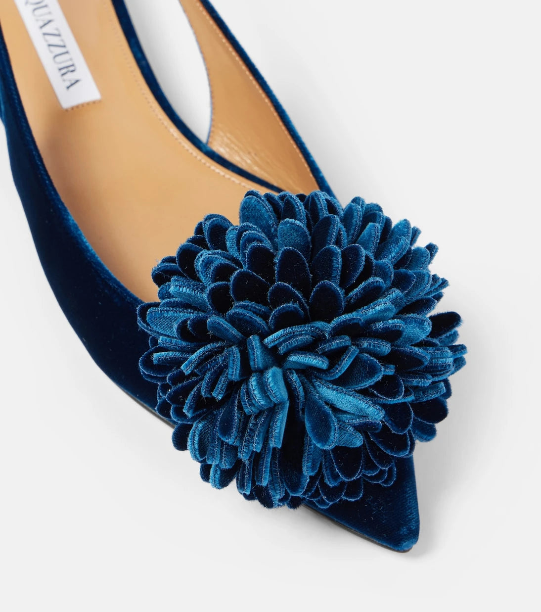 Aquazzura - Couturier velvet slingback flats