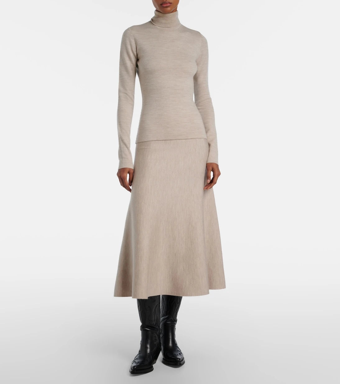 Gabriela Hearst - Wool, cashmere, and silk turtleneck top