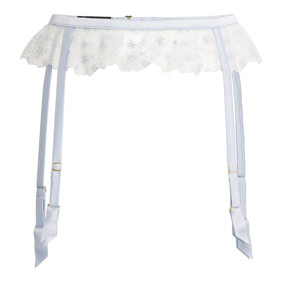 Kiki de Montparnasse Blue Lace Mathilde Suspender Belt