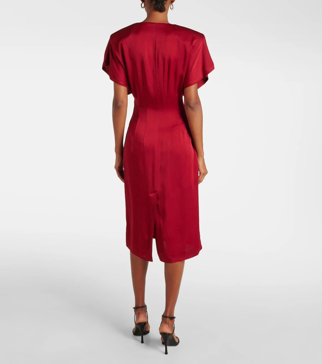 Stella McCartney - Draped satin midi dress