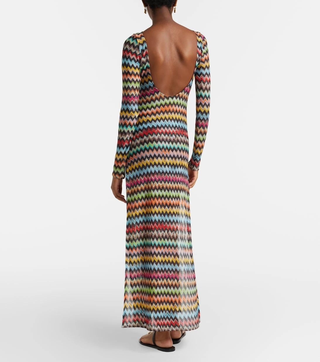 Missoni - Zigzag lamé beach cover-up