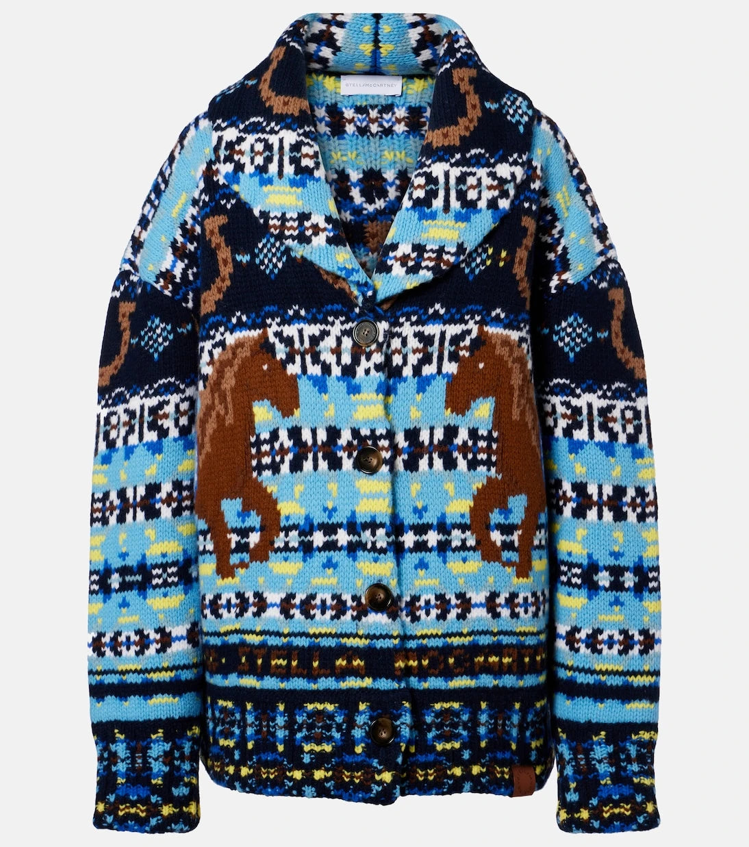 Stella McCartney - Fair Isle virgin wool cardigan