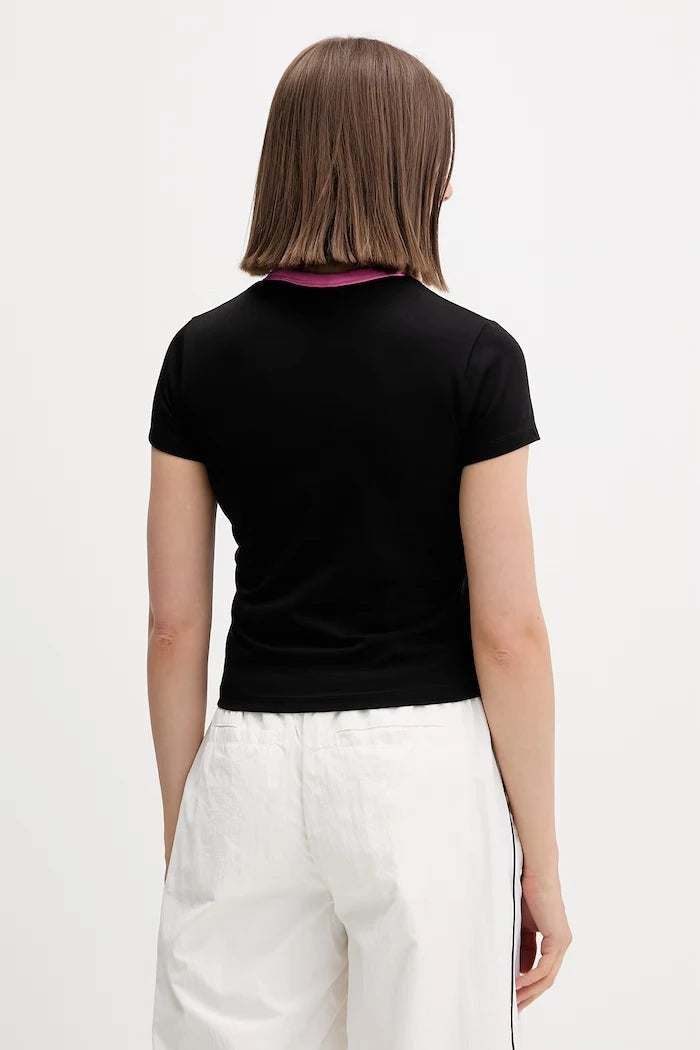 Juicy Couture тениска дамска с памук RINGER TSHIRT