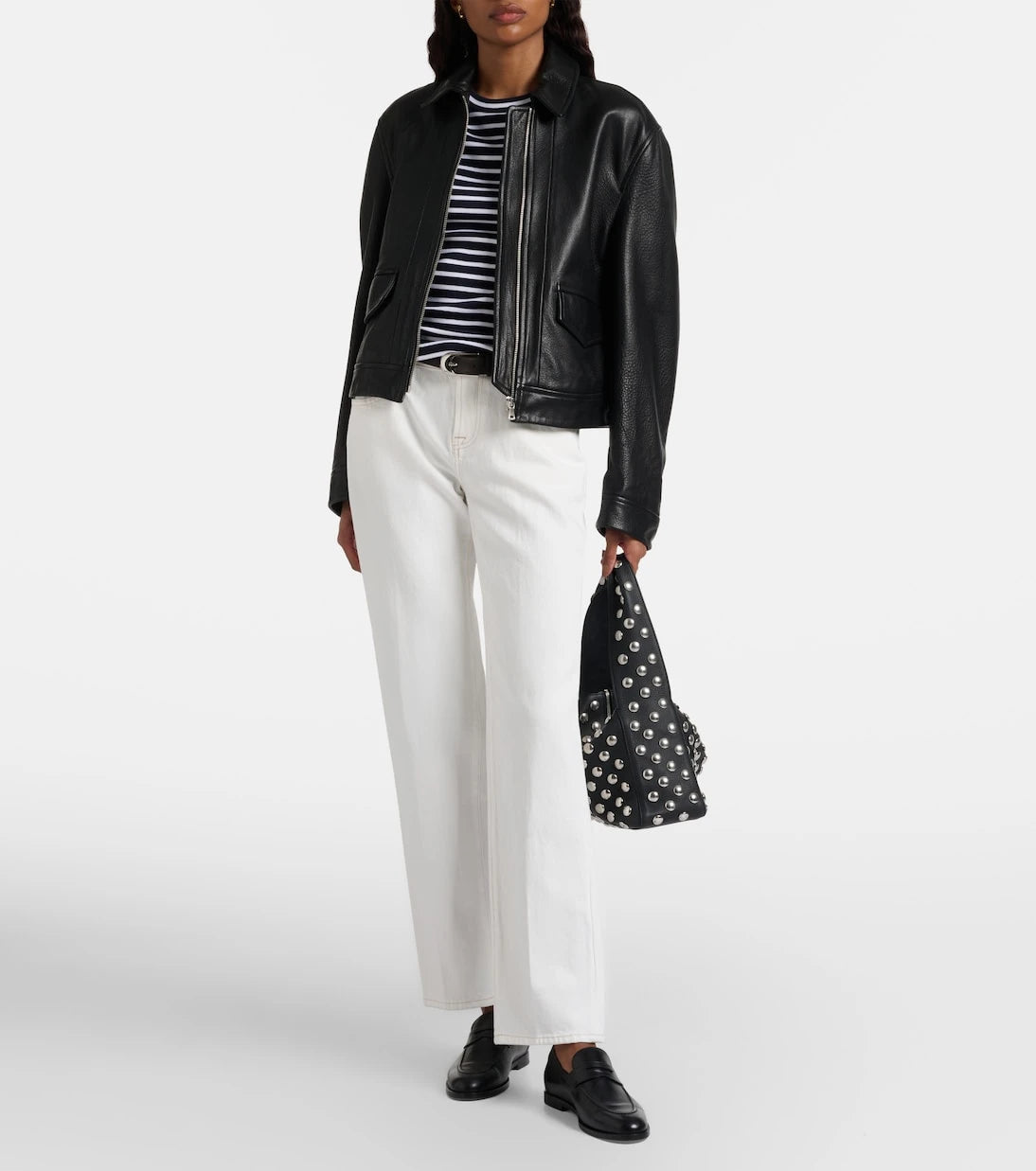 7 For All Mankind - High-rise straight jeans