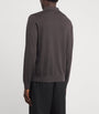 Corneliani Brown Cashmere-Silk Polo Sweater