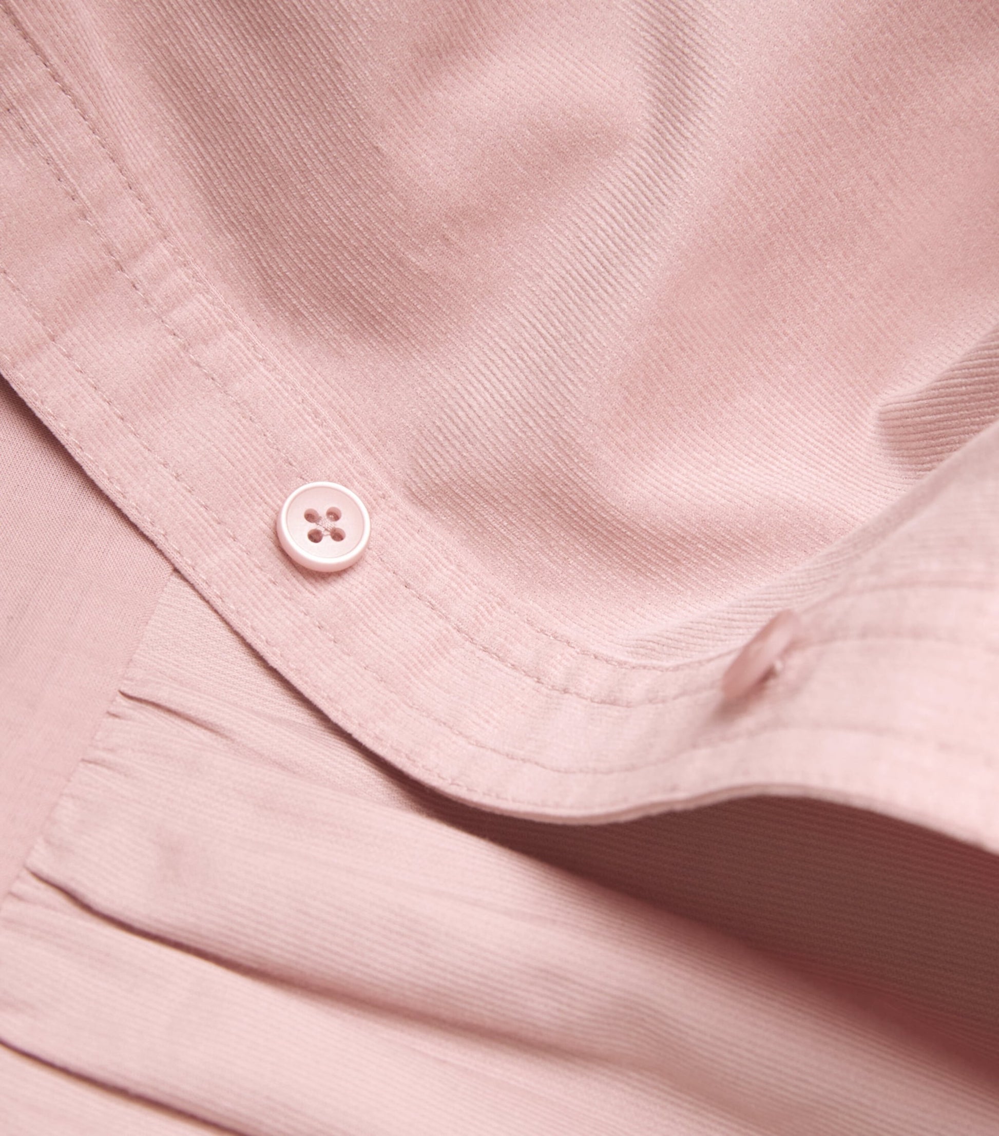 ME+EM Pink Cotton-Blend Corduroy Blouse