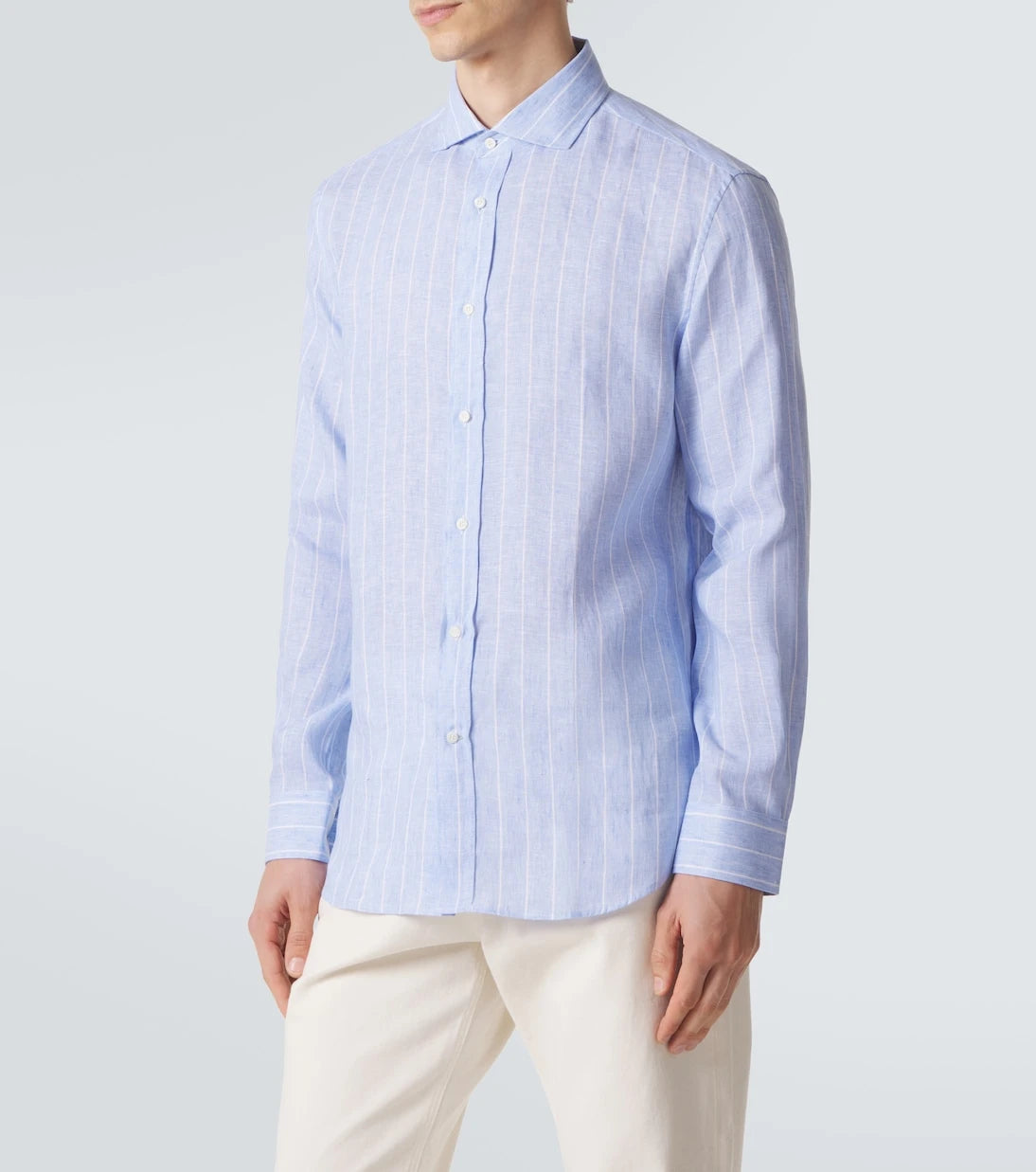 Brunello Cucinelli - Striped linen shirt