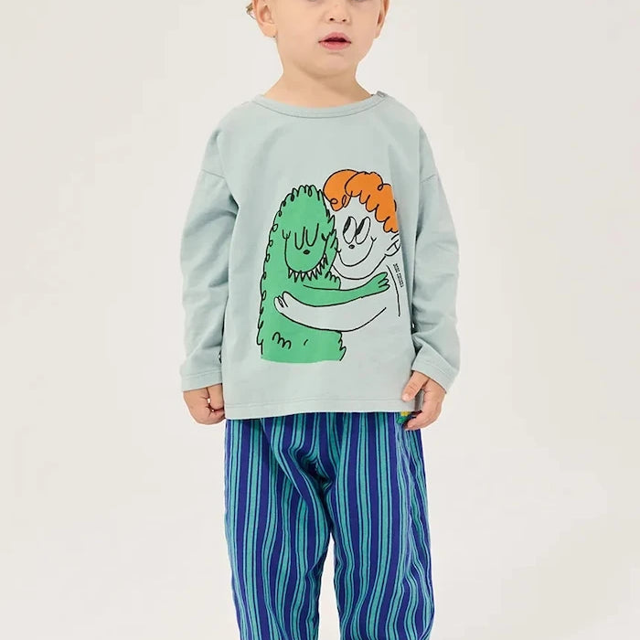 Bobo Choses Bebek Pamuk Uzun Kollu Bluz Hug Hairy Monster