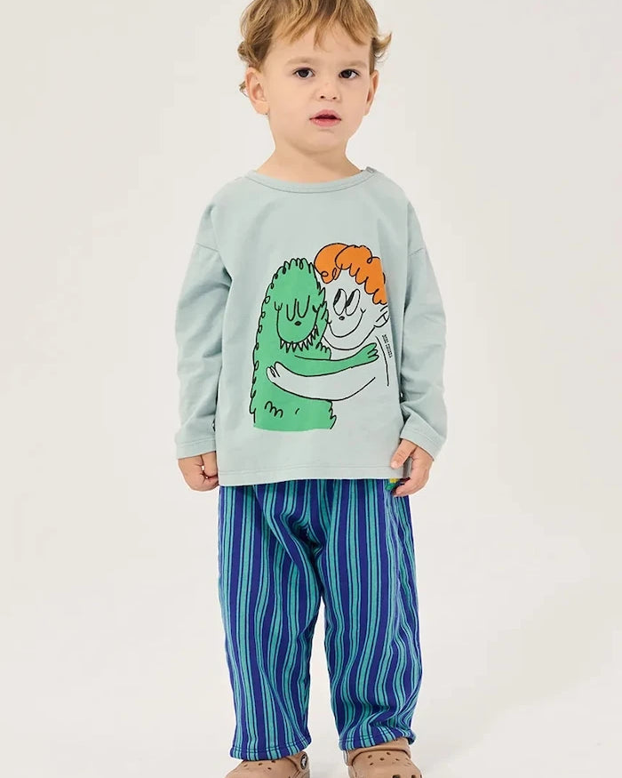 Bobo Choses Bebek Pamuk Uzun Kollu Bluz Hug Hairy Monster