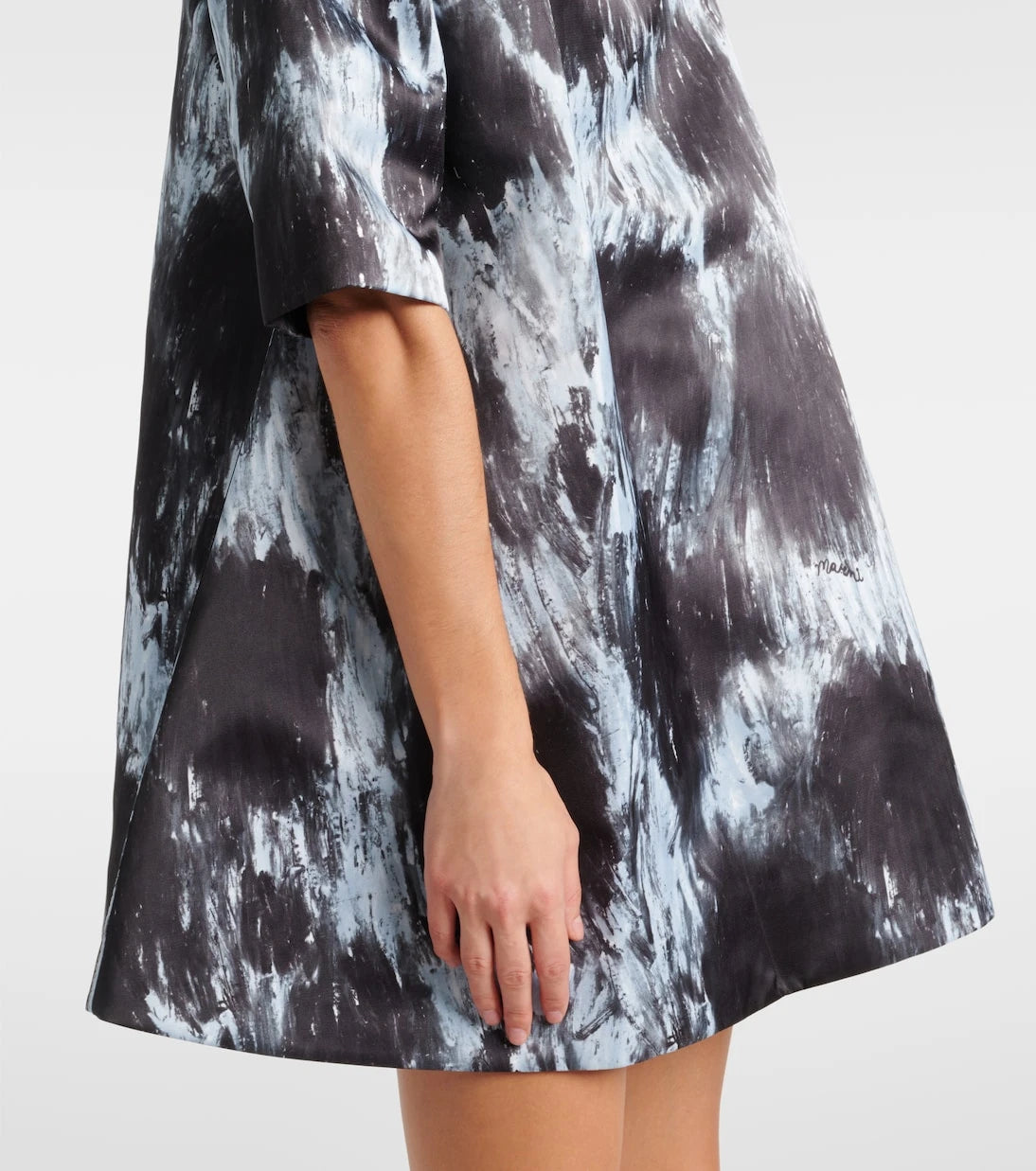Marni - Leopard-print duchesse satin minidress