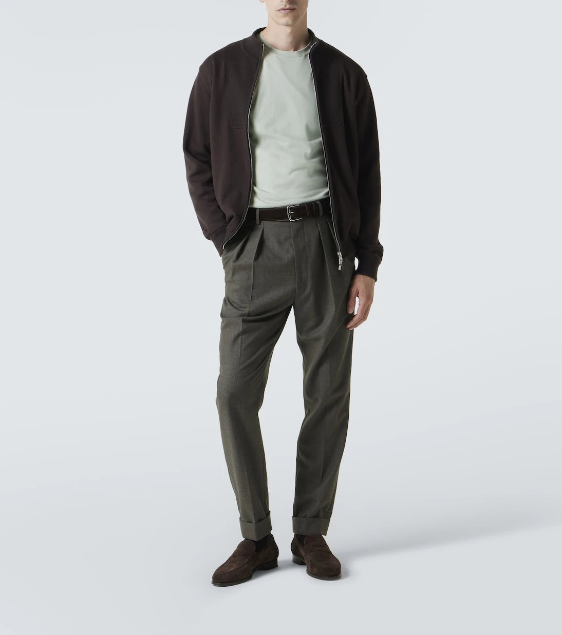 Loro Piana - سترة قطنية برقبة دائرية