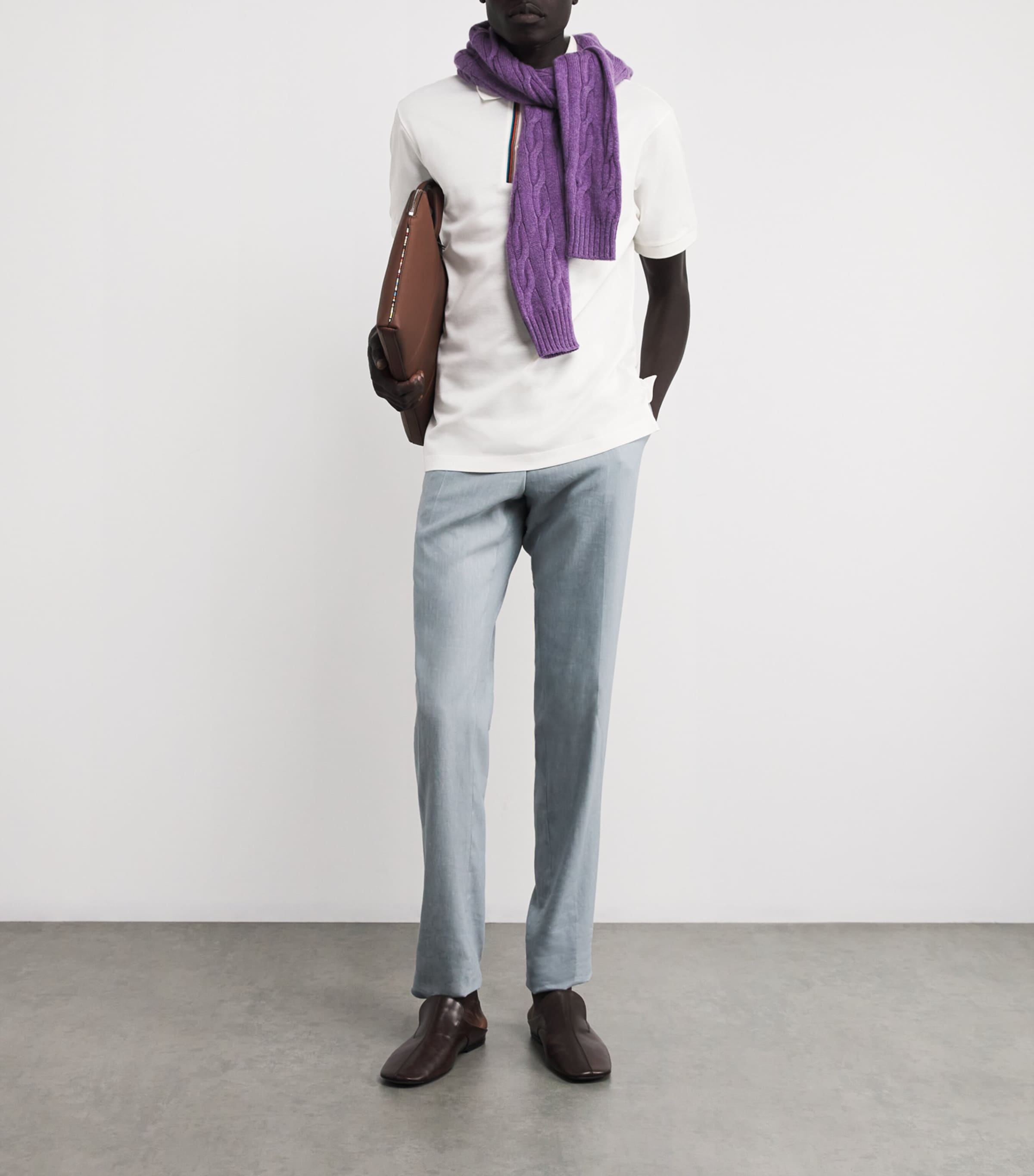 Cotton Signature Stripe Polo Shirt