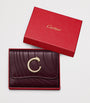 Burgundy Mini Leather Panthère de Cartier Wallet