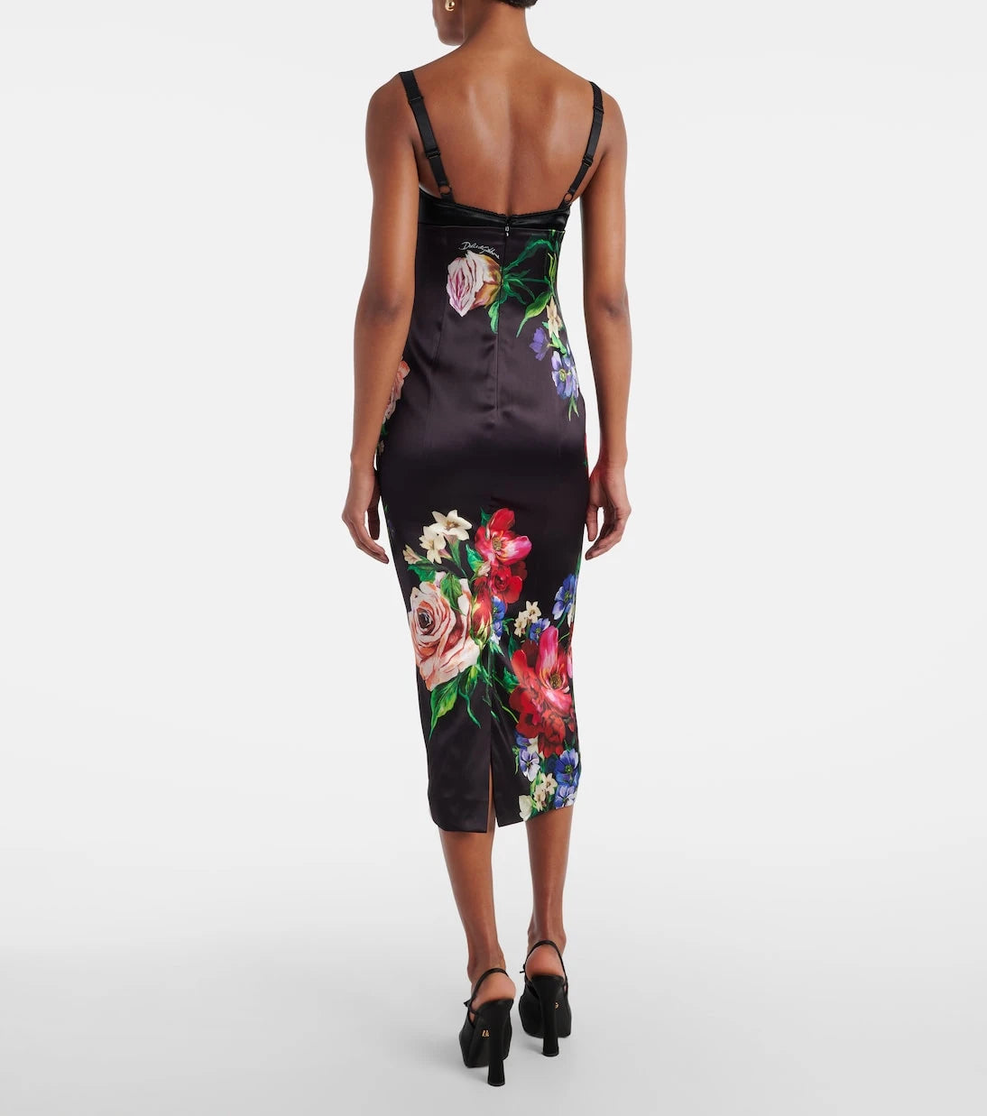 Dolce&Gabbana - Floral satin midi dress
