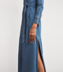 Alice+Olivia Blue Denim Chassidy Maxi Dress